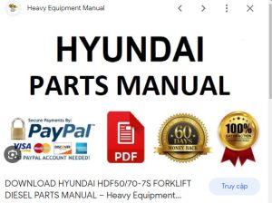 xe nâng Hyundai linh kiện chính hãng